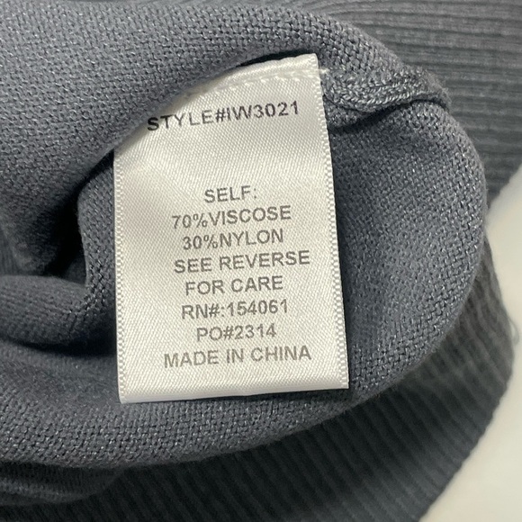 Above Mediocre Taste AMT Blue Turtle Neck Ribbed Sweater - Picture 8 of 9